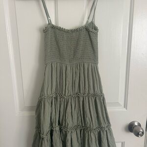 Green Tiered Sundress